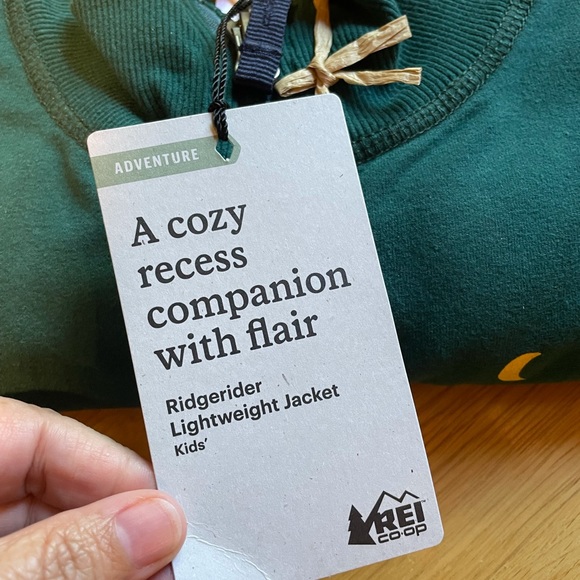 NWT REI Ridgerider Hoodie for Boys Green or Blue - Picture 6 of 11